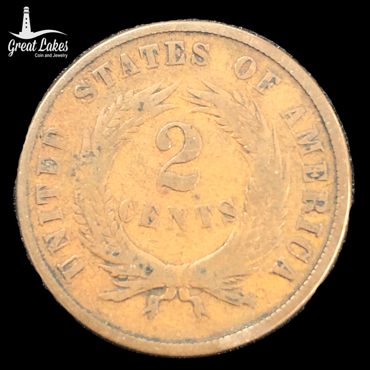 1869 Two-Cent Piece (VG)