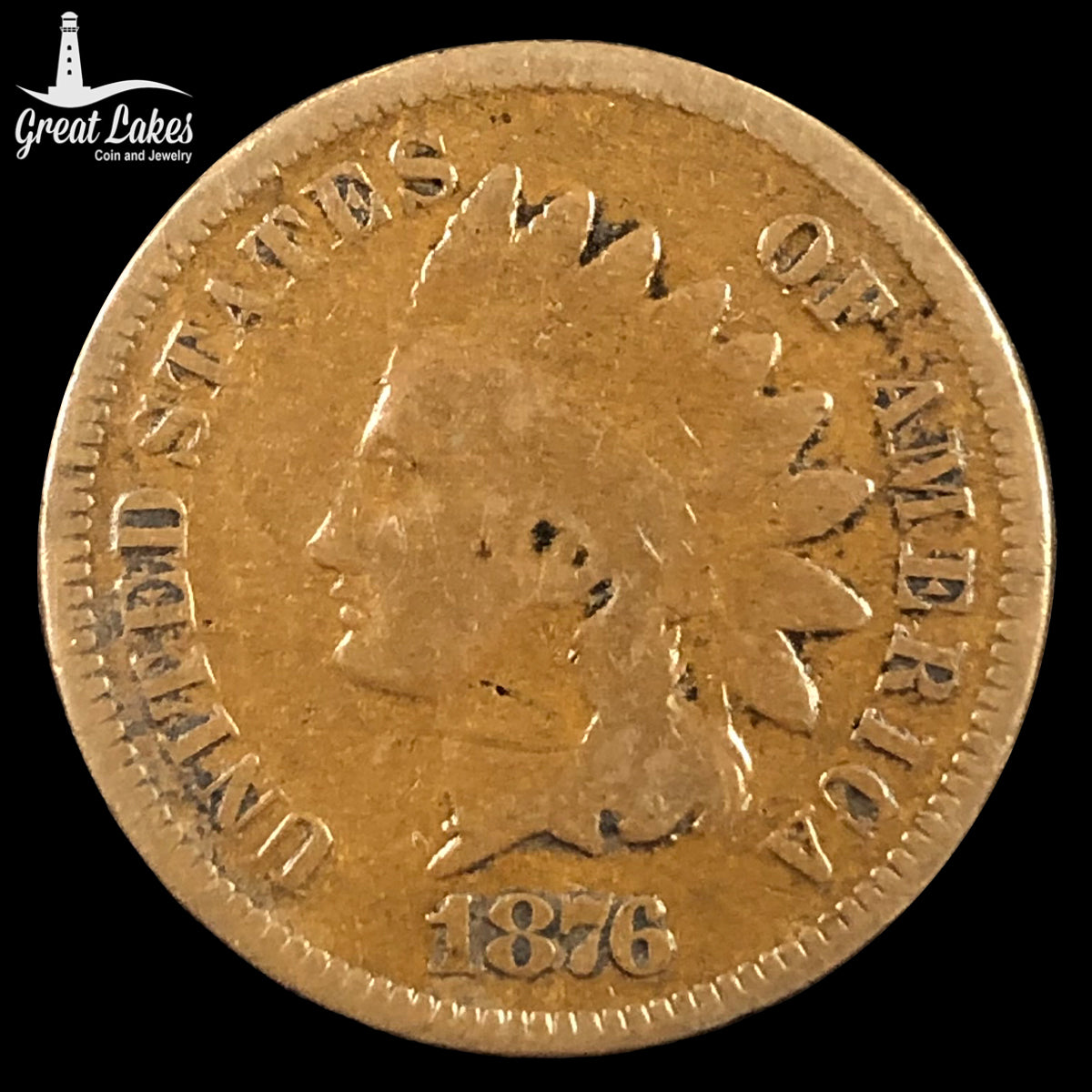 1876 Indian Head Cent (G)