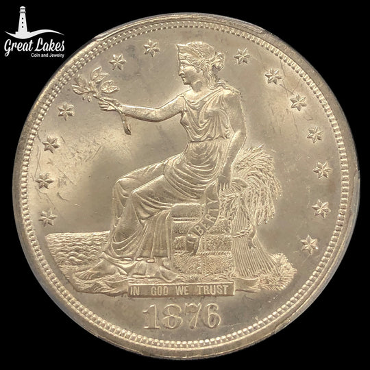 1876 Trade Dollar PCGS MS63+