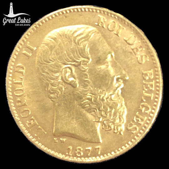 1877 Belgian 20 Francs