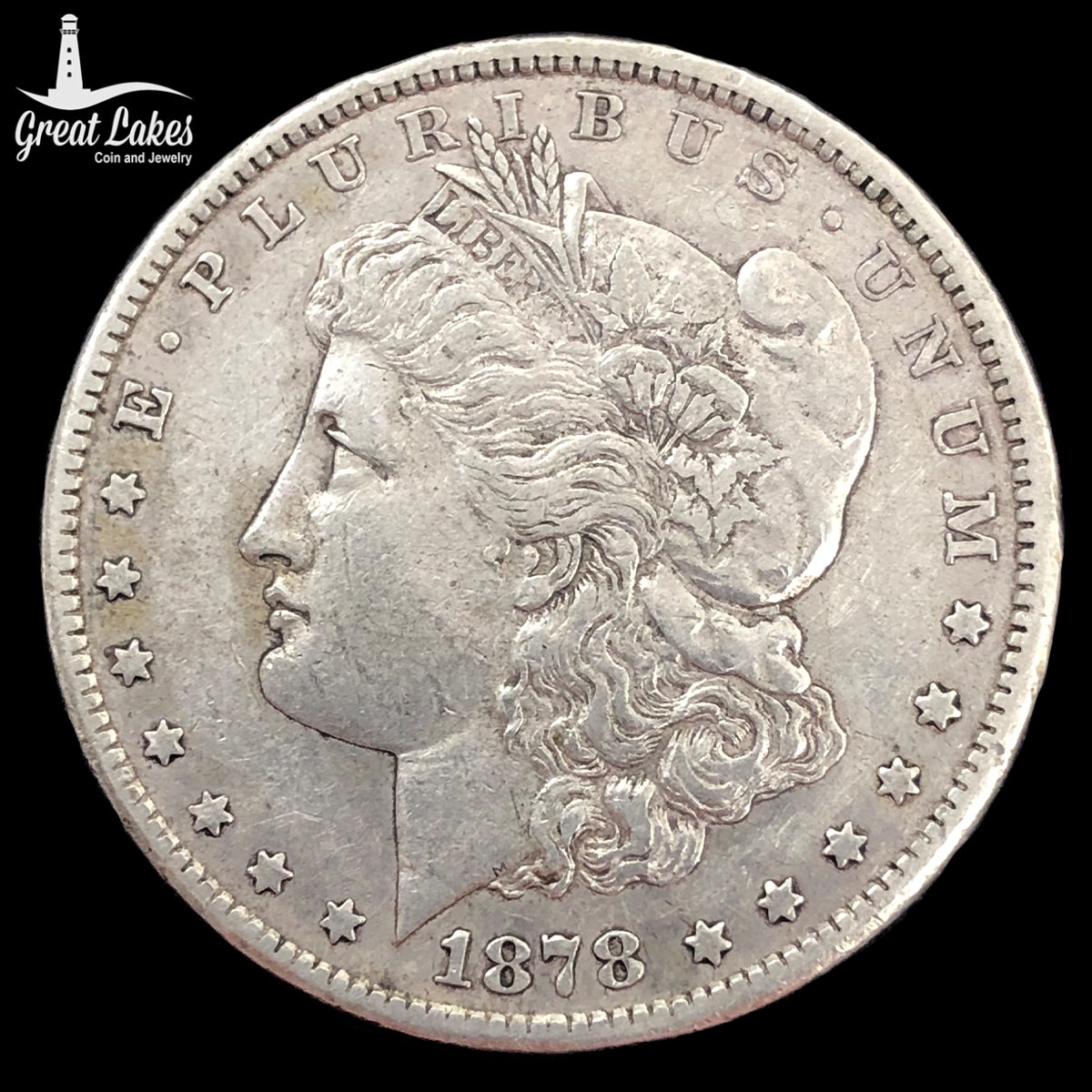 1878-CC Morgan Silver Dollar Cleaned (XF)