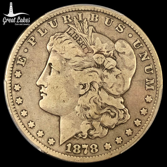 1878-CC Morgan Silver Dollar PCGS F12