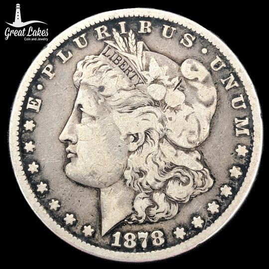 1878-CC Morgan Silver Dollar (F)