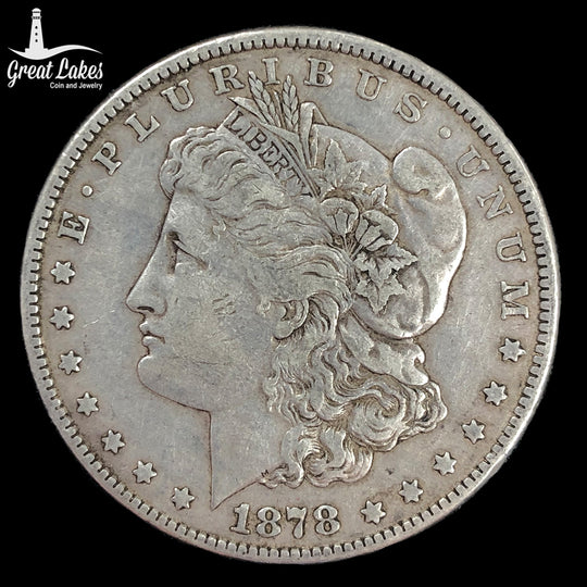 1878-S Morgan Silver Dollar (VF) (Lightly Cleaned)