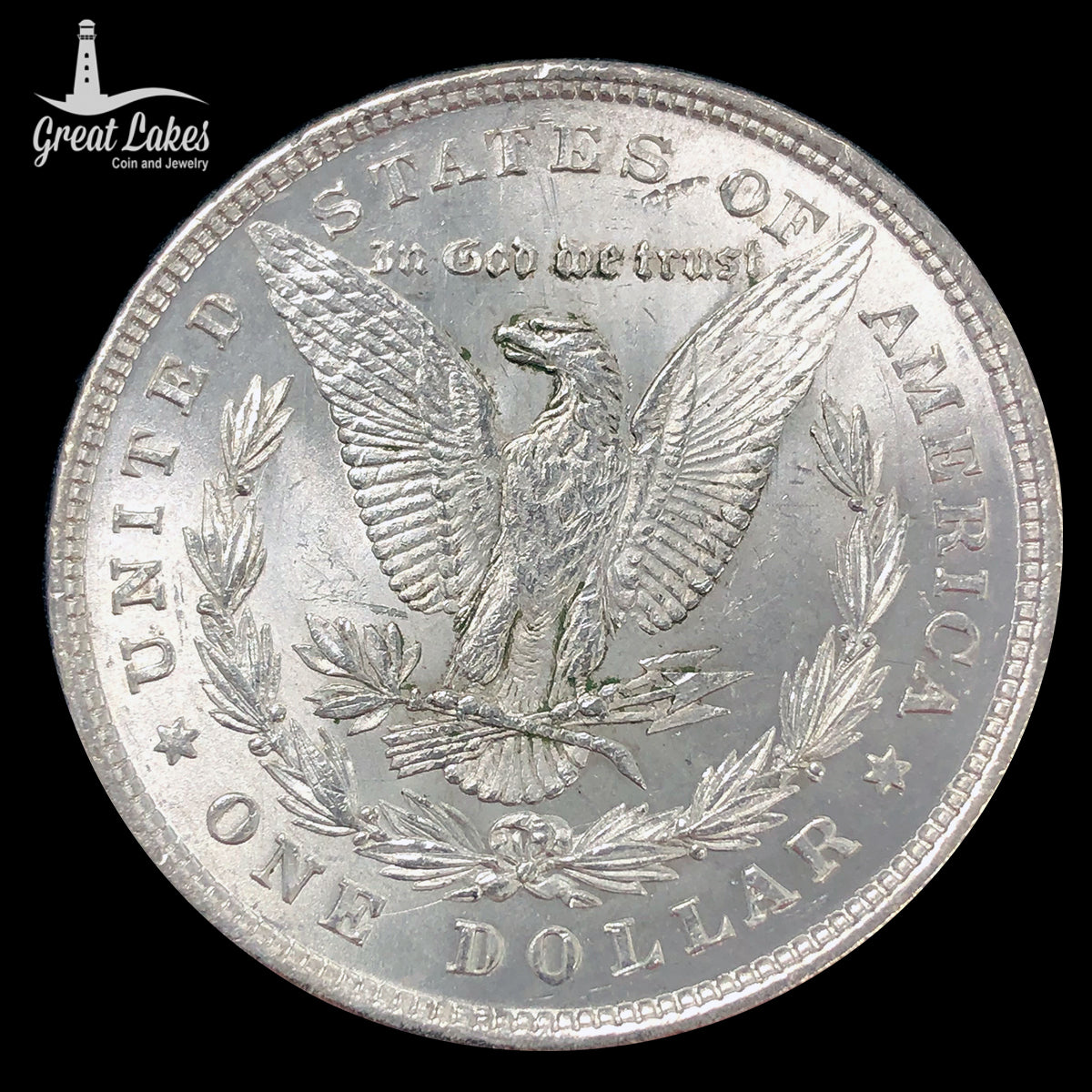 1878 8 Tailfeather Morgan Silver Dollar (AU / BU)