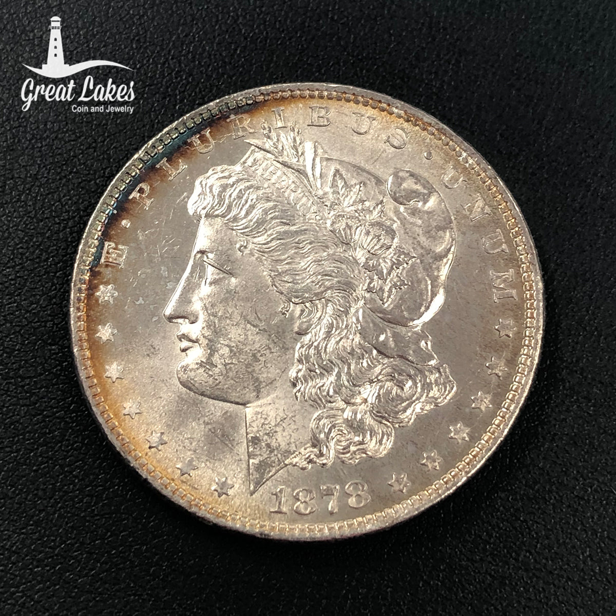 1878 8 Tailfeather Morgan Silver Dollar (BU)