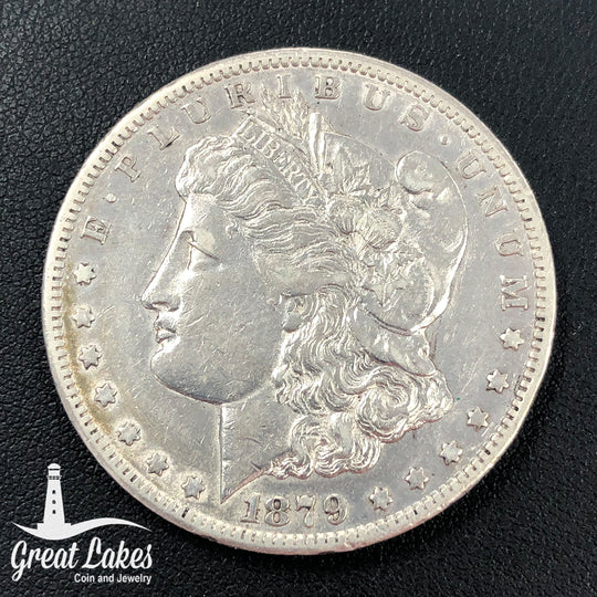 1879-CC Morgan Silver Dollar Clear CC (XF) (Cleaned)