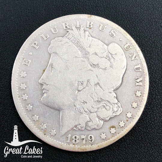 1879-CC Morgan Silver Dollar (VG) (Cleaned)