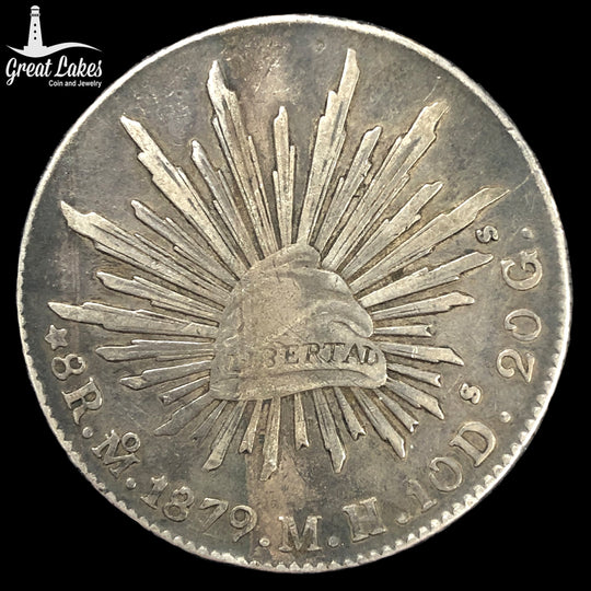 1879 Mo MH Mexico 8 Reales