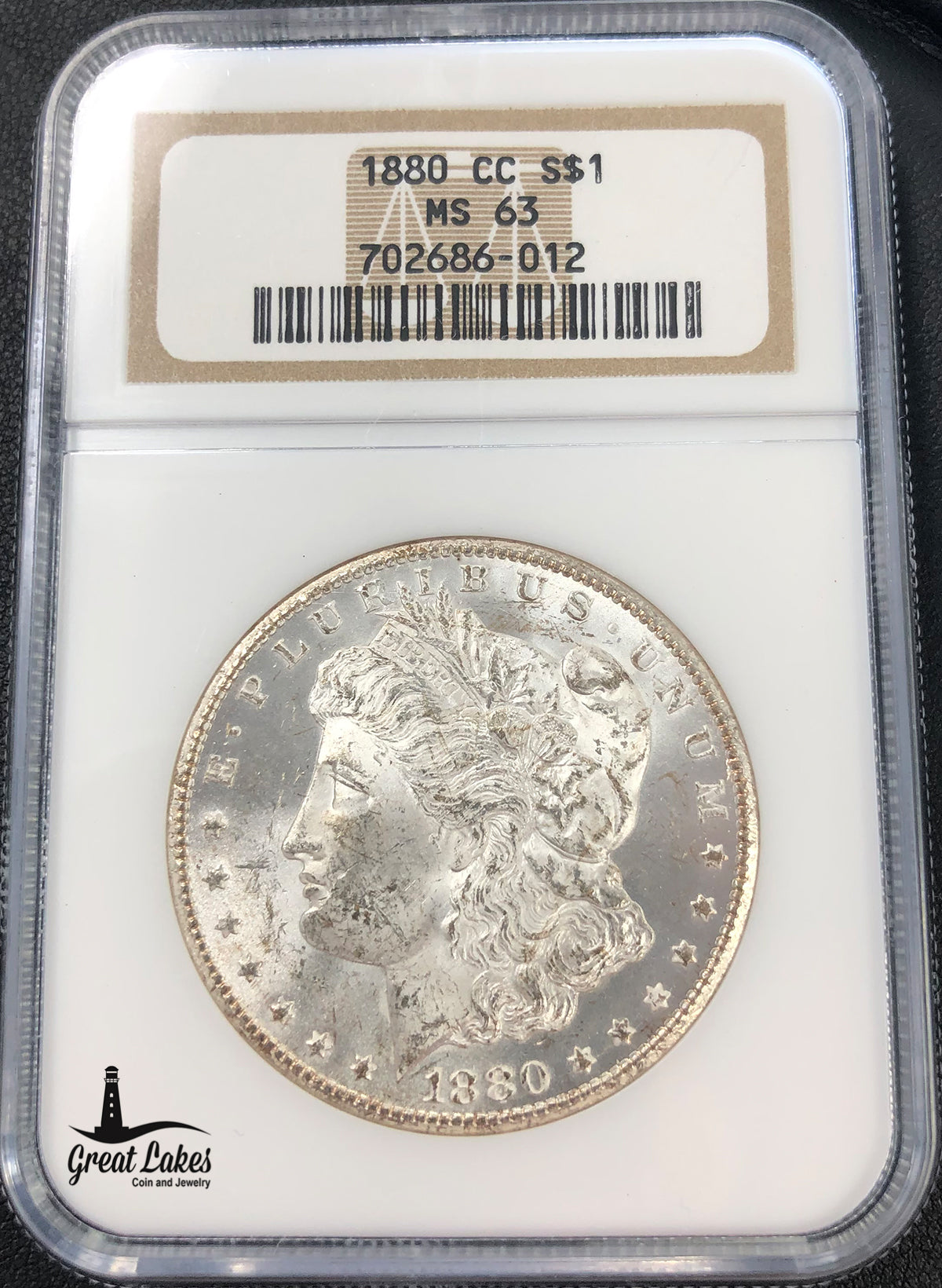 1880-CC Morgan Silver Dollar NGC MS63