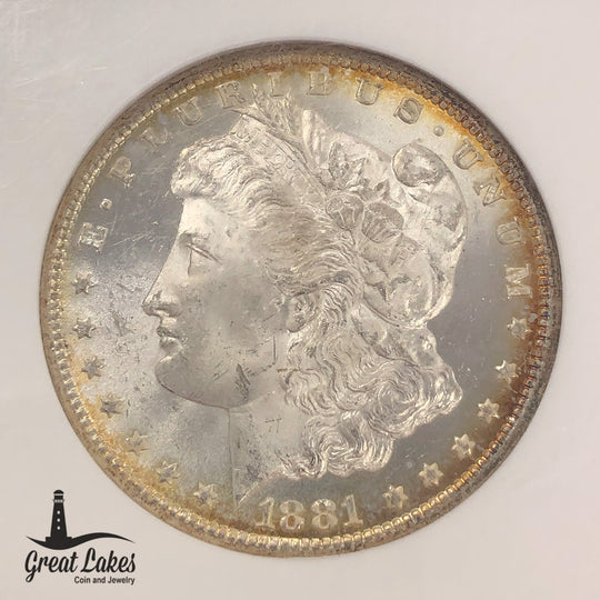 1881-CC Morgan Silver Dollar NGC MS65