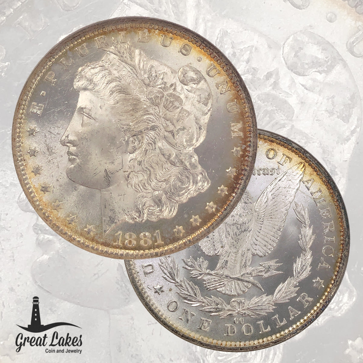 1881-CC Morgan Silver Dollar NGC MS65