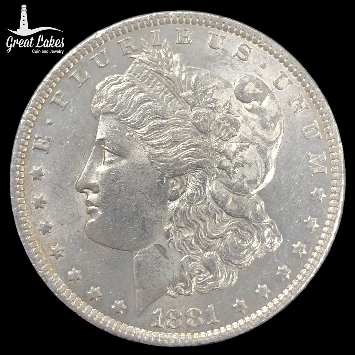 1881-O Morgan Silver Dollar (AU) (Cleaned)