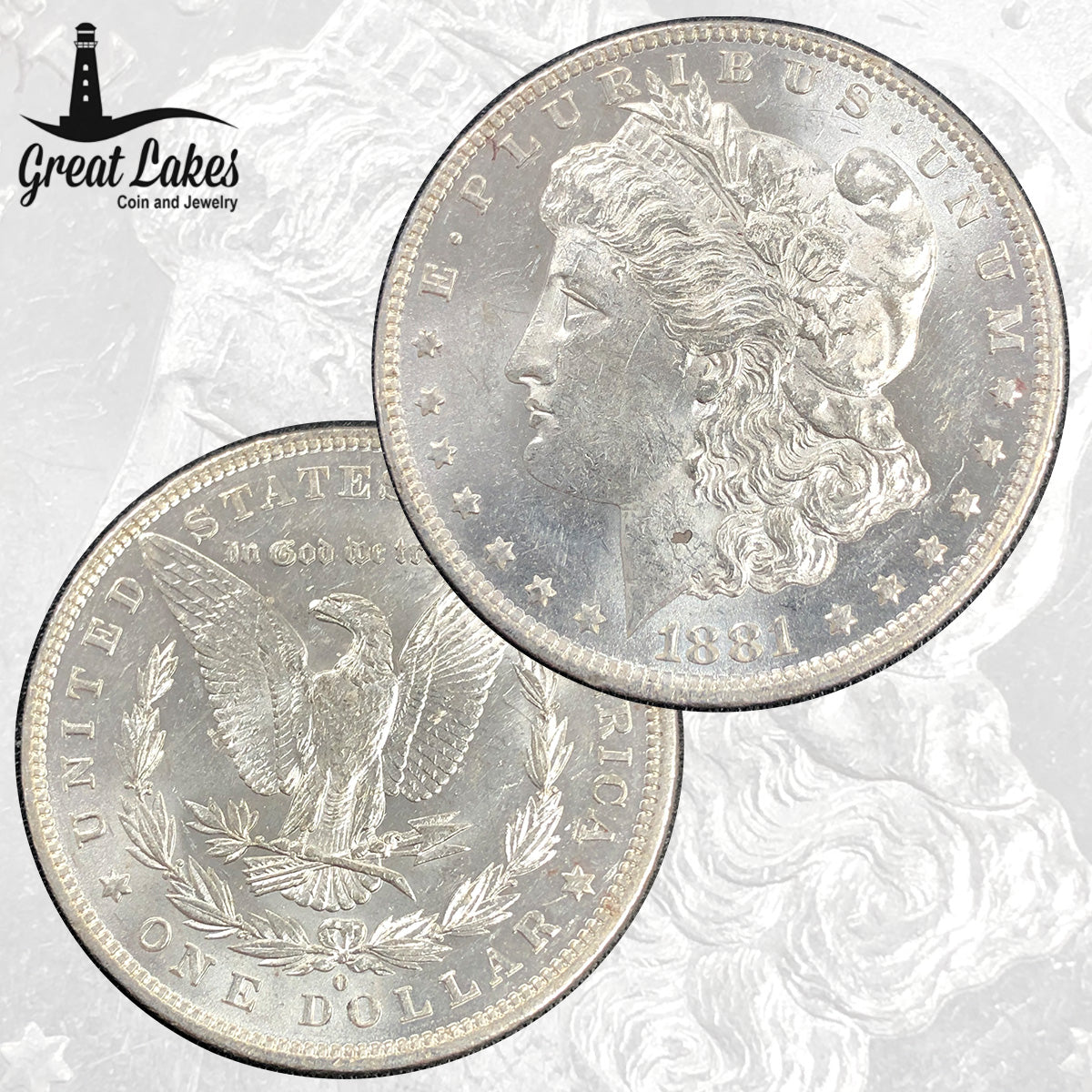 1881-O Morgan Silver Dollar (AU)