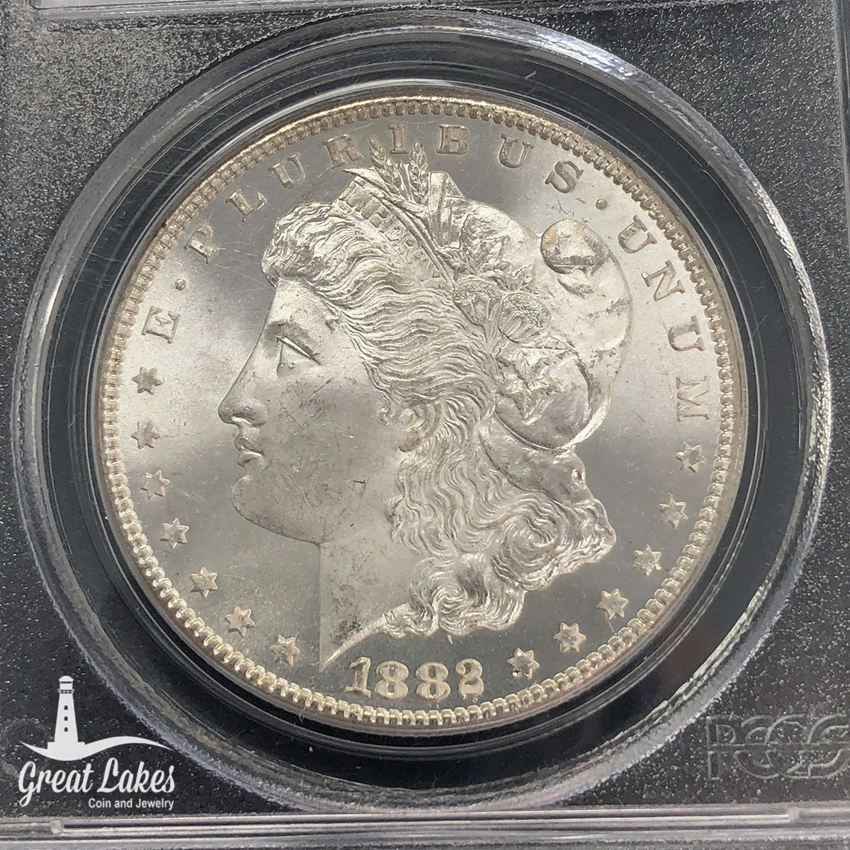 1882-CC Morgan Silver Dollar PCGS MS65
