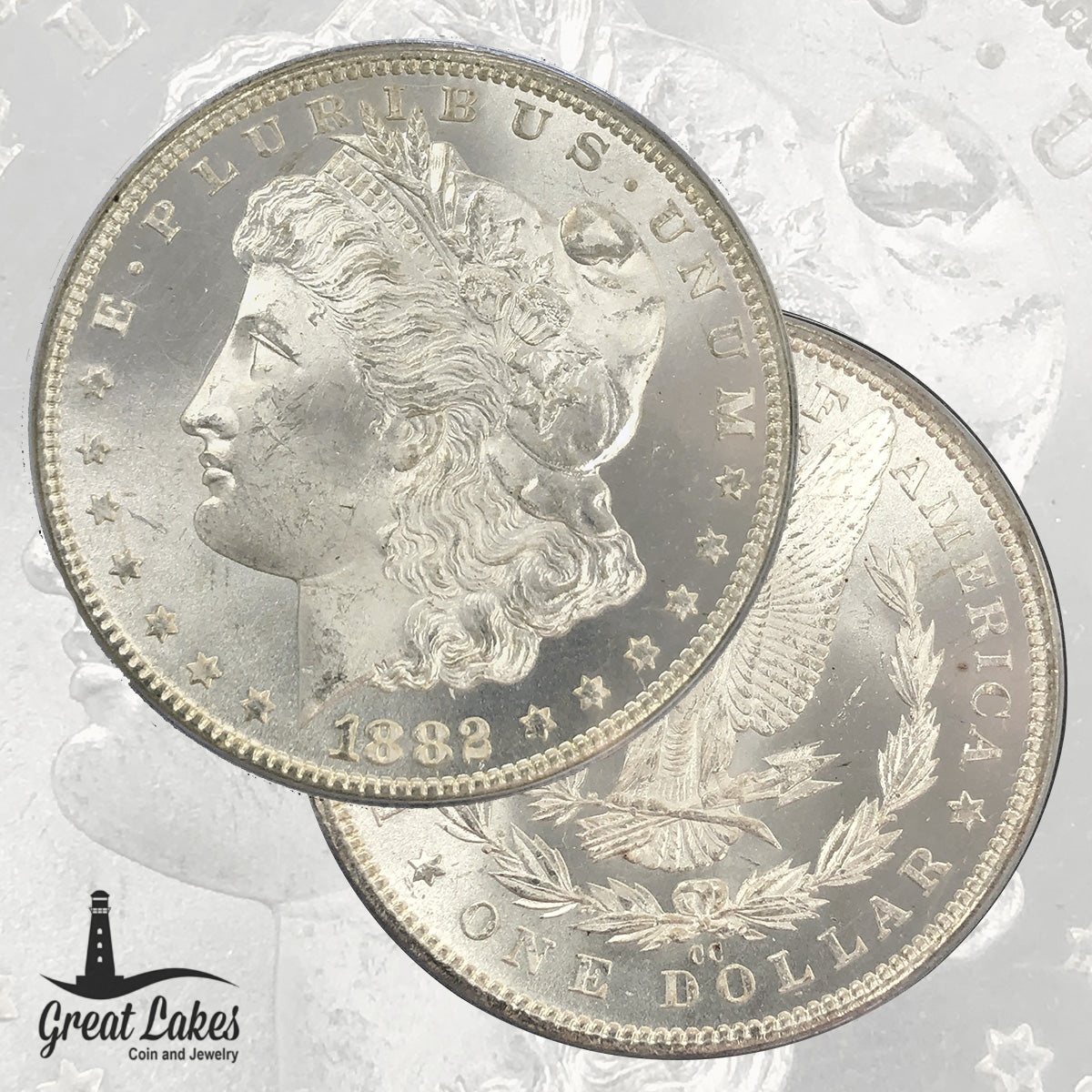 1882-CC Morgan Silver Dollar PCGS MS65