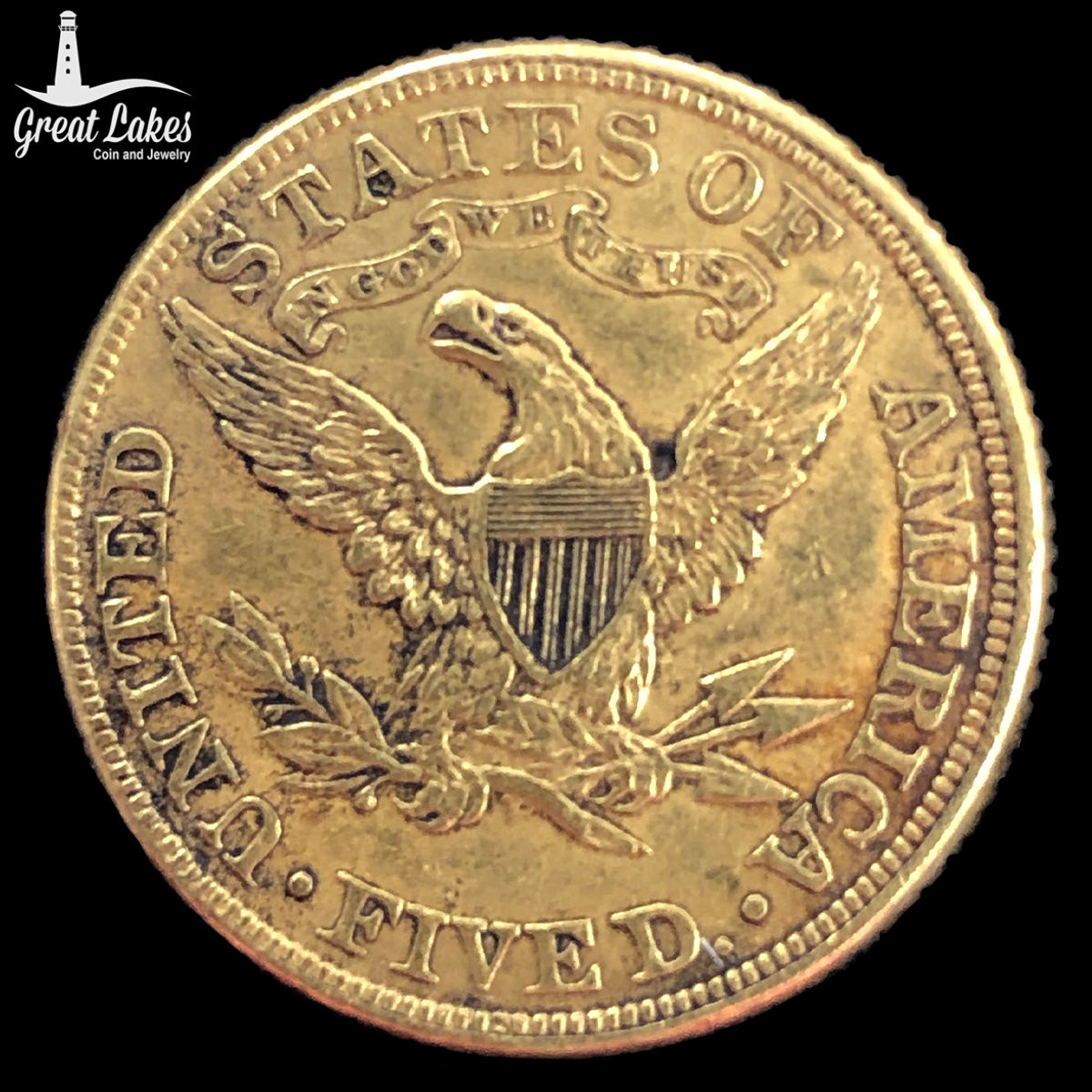 1882 $5 Liberty Gold Half Eagle (XF) (Cleaned / Ex Jewelry)