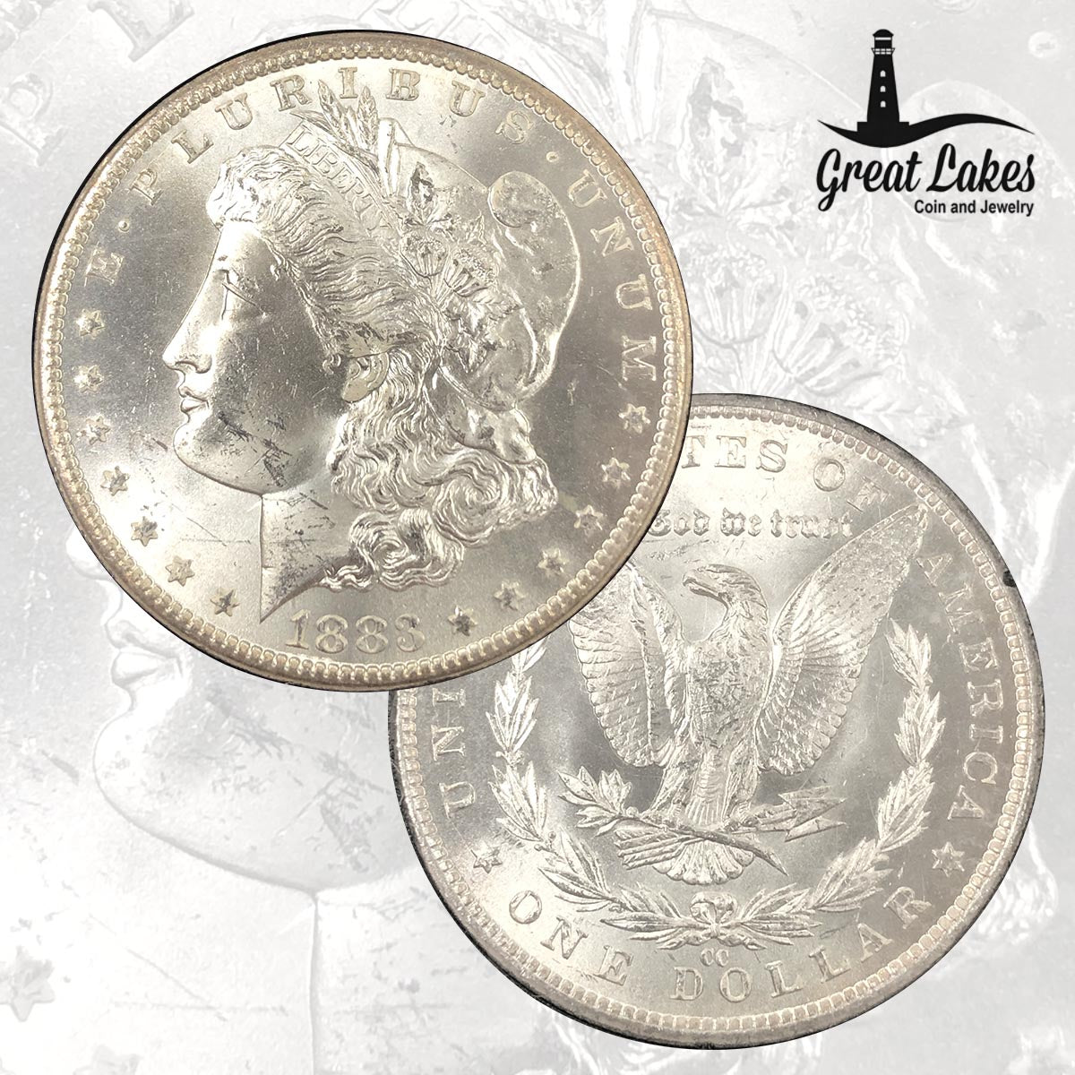 1883-CC Morgan Silver Dollar GSA (Lens Only)