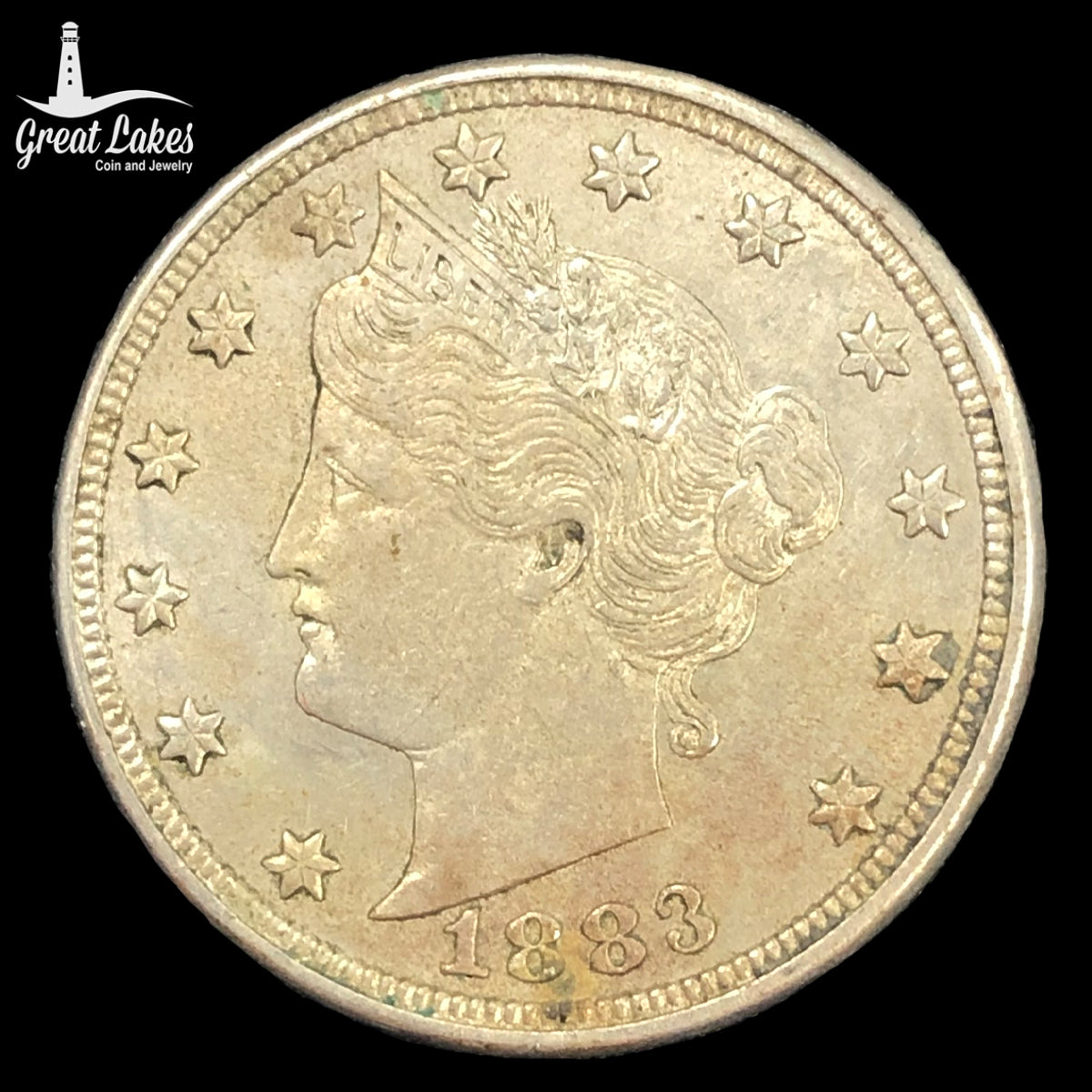 1883 No Cents Liberty Head Nickel (XF)