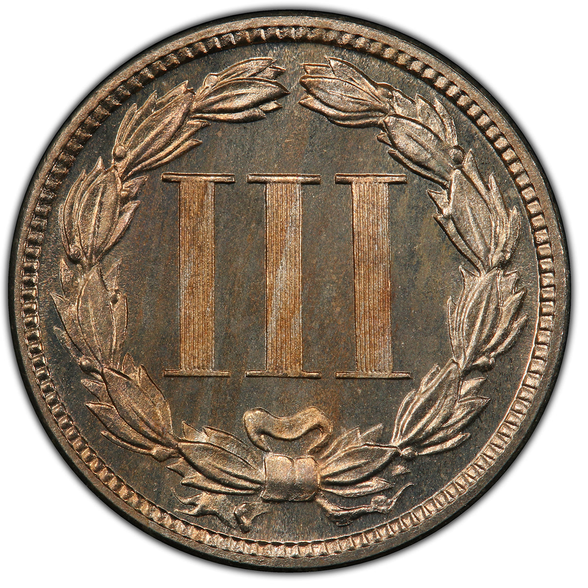 1884 3 Cent Nickel PCGS PR65