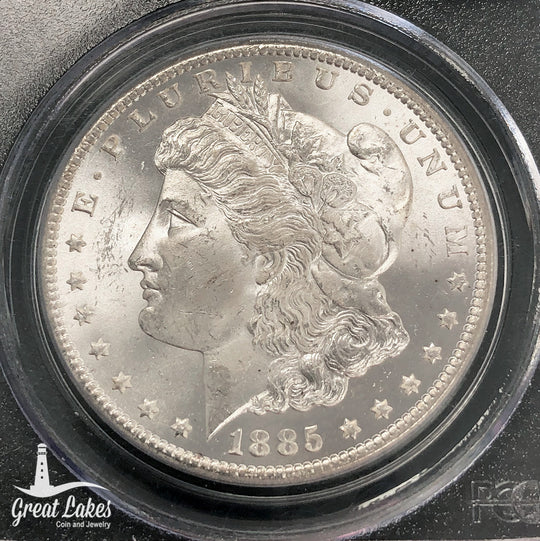 1885-CC Morgan Silver Dollar PCGS MS64