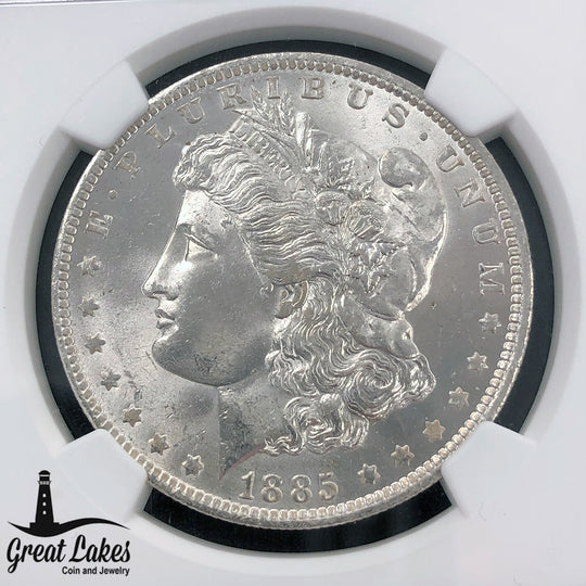 1885-O Morgan Silver Dollar NGC MS65