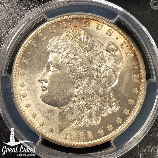 1886-S Morgan Silver Dollar PCGS AU58