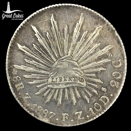 1887 Zs FZ Mexico 8 Reales