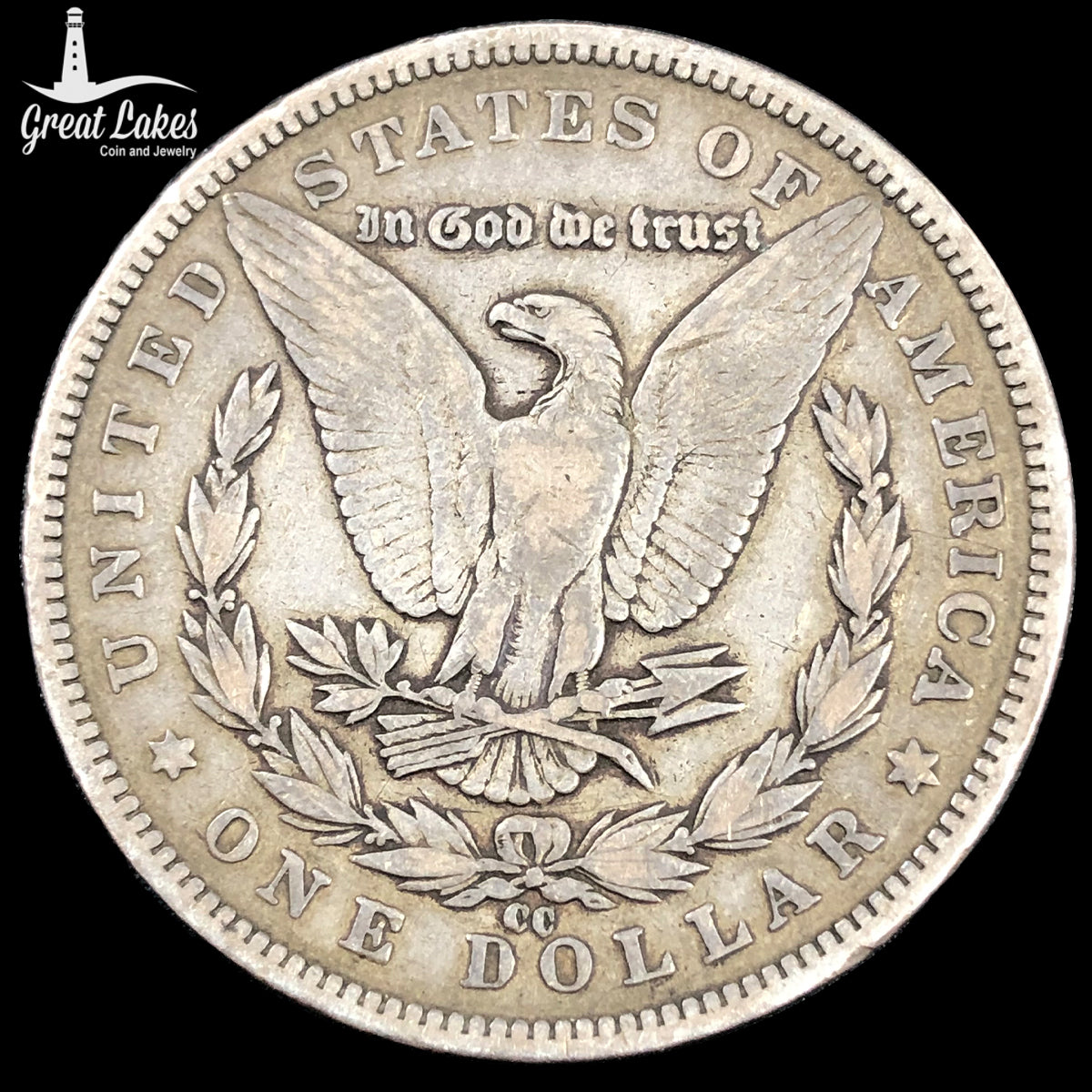 1890-CC Morgan Silver Dollar (VF)