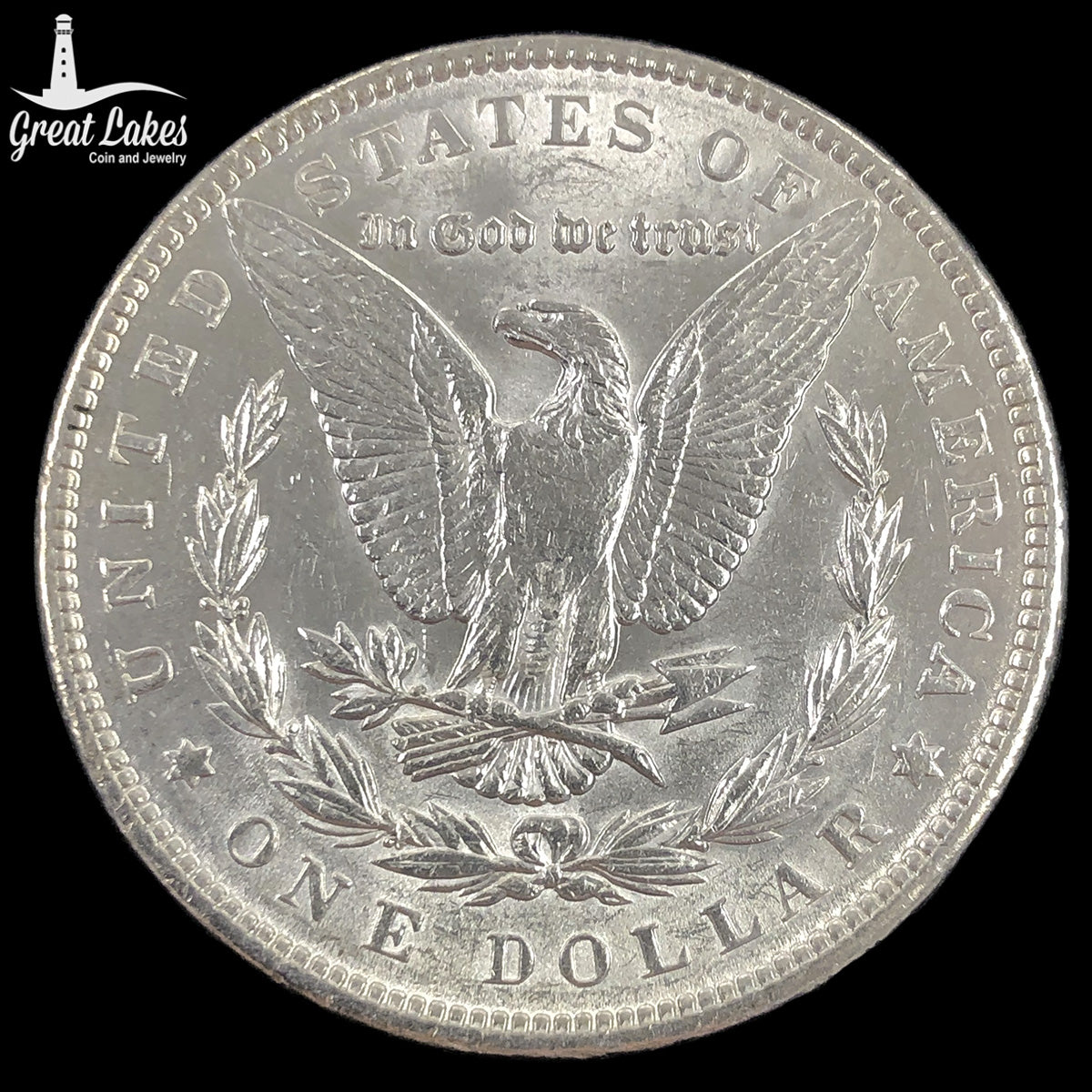 1890 Morgan Silver Dollar (AU) (Cleaned)