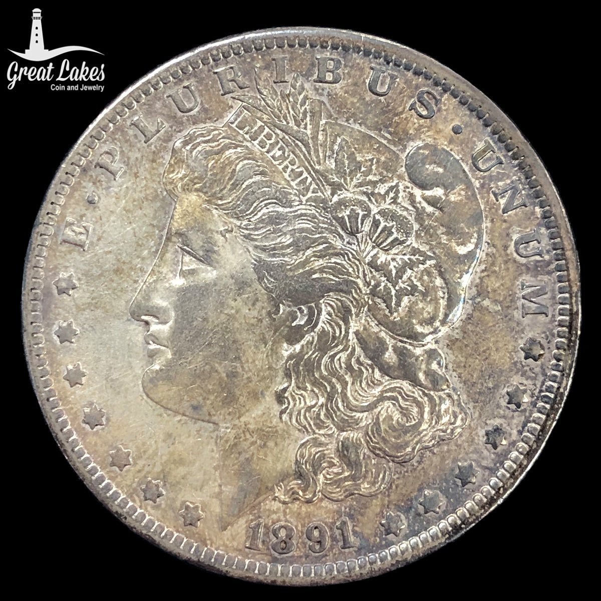 1891-O Morgan Silver Dollar (XF)