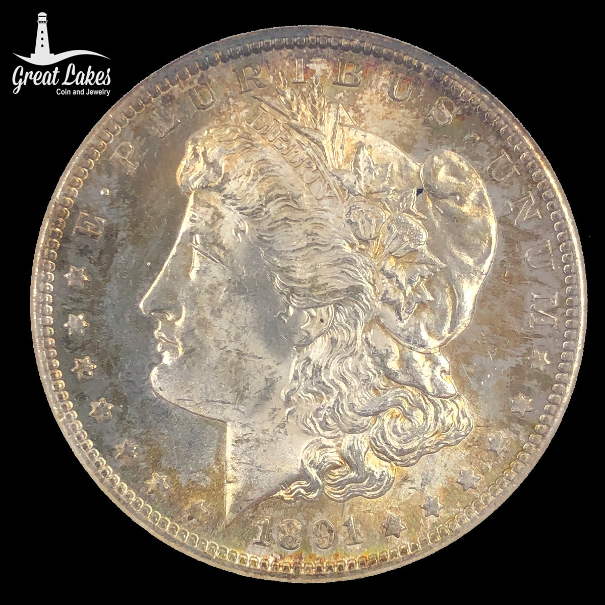 1891-S Morgan Silver Dollar ANACS MS63