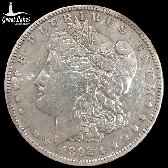 1892-O Morgan Silver Dollar (XF) (Cleaned)