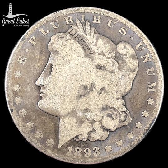 1893-CC Morgan Silver Dollar (G)