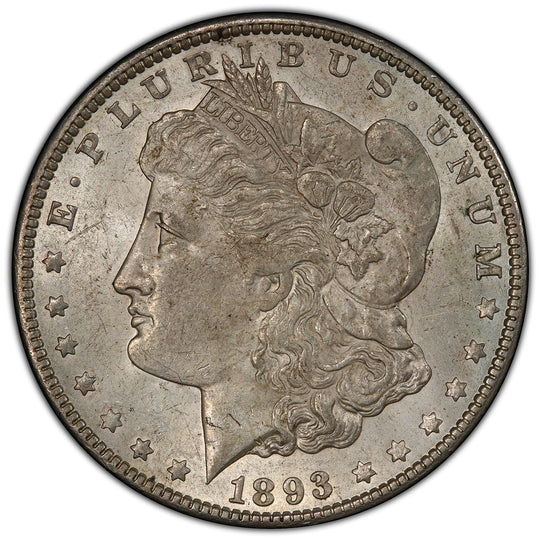 1893-O Morgan Silver Dollar PCGS AU58 CAC