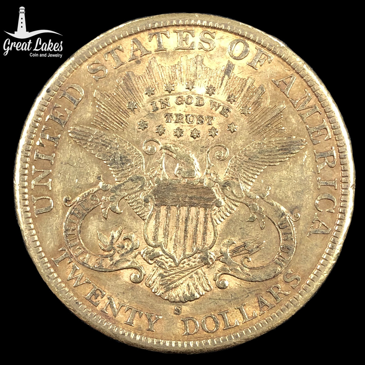 1893-S $20 Liberty Gold Double Eagle (XF)