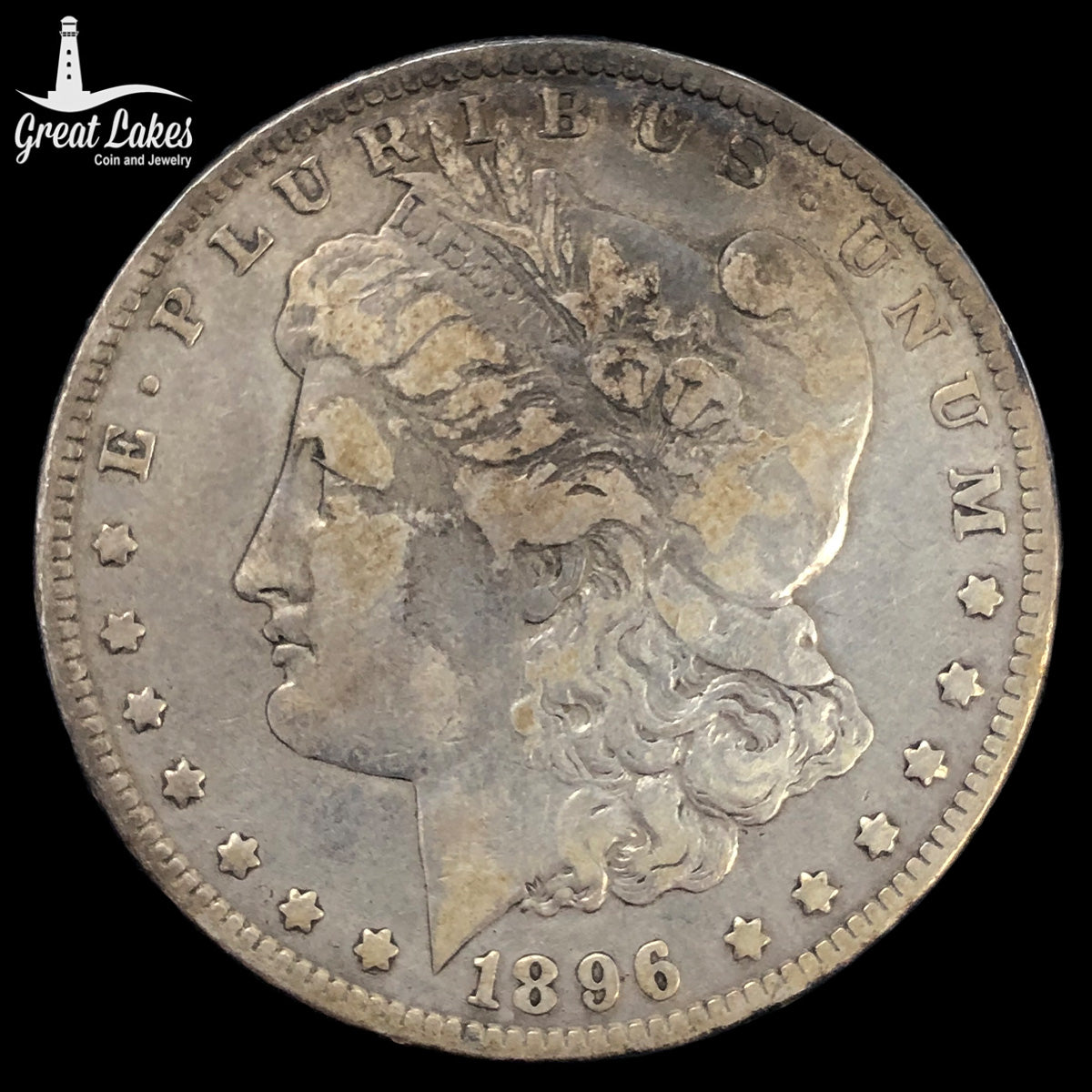 1896-O Morgan Silver Dollar (F)