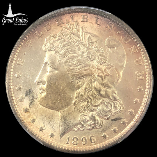 1896 Morgan Silver Dollar PCGS AU58
