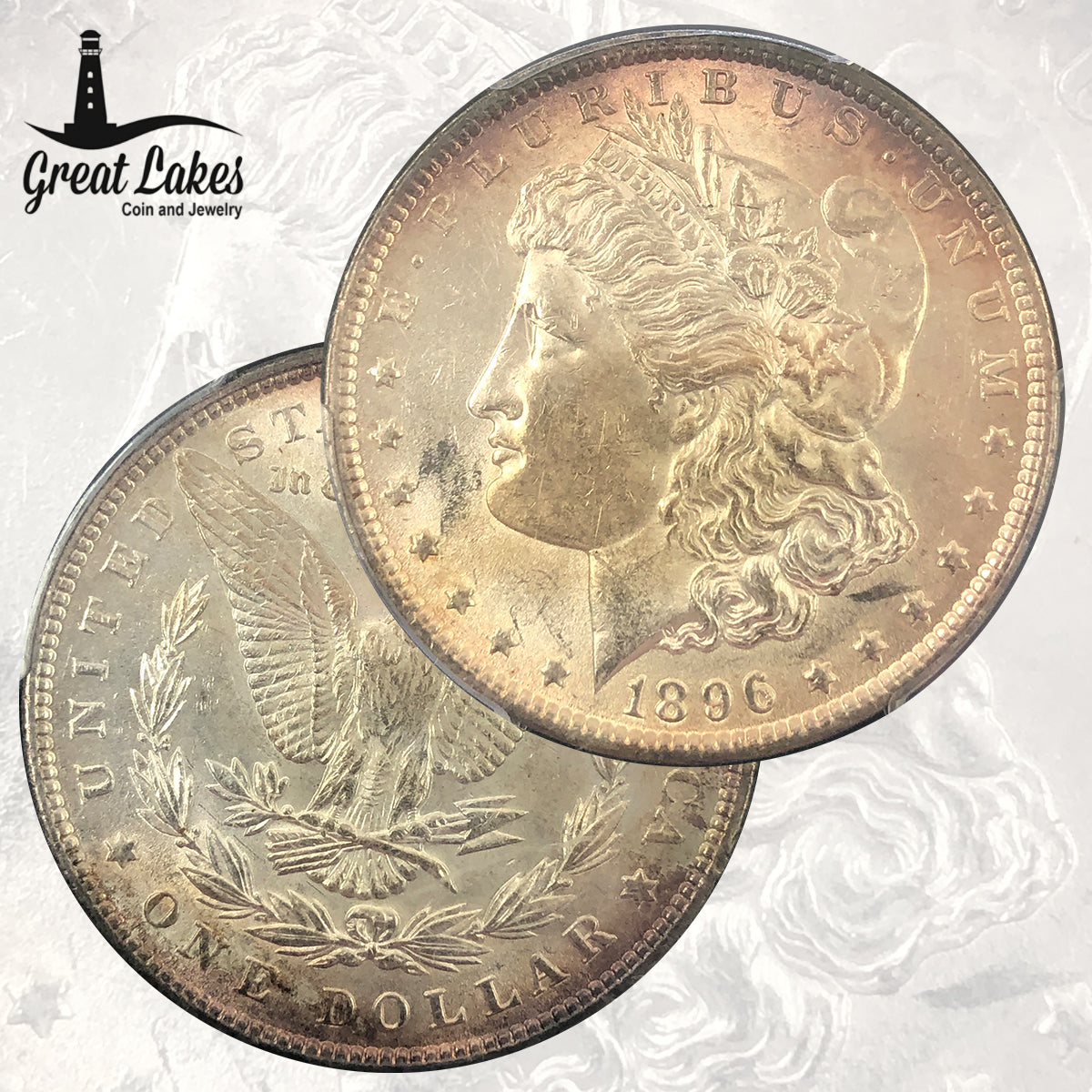 1896 Morgan Silver Dollar PCGS AU58