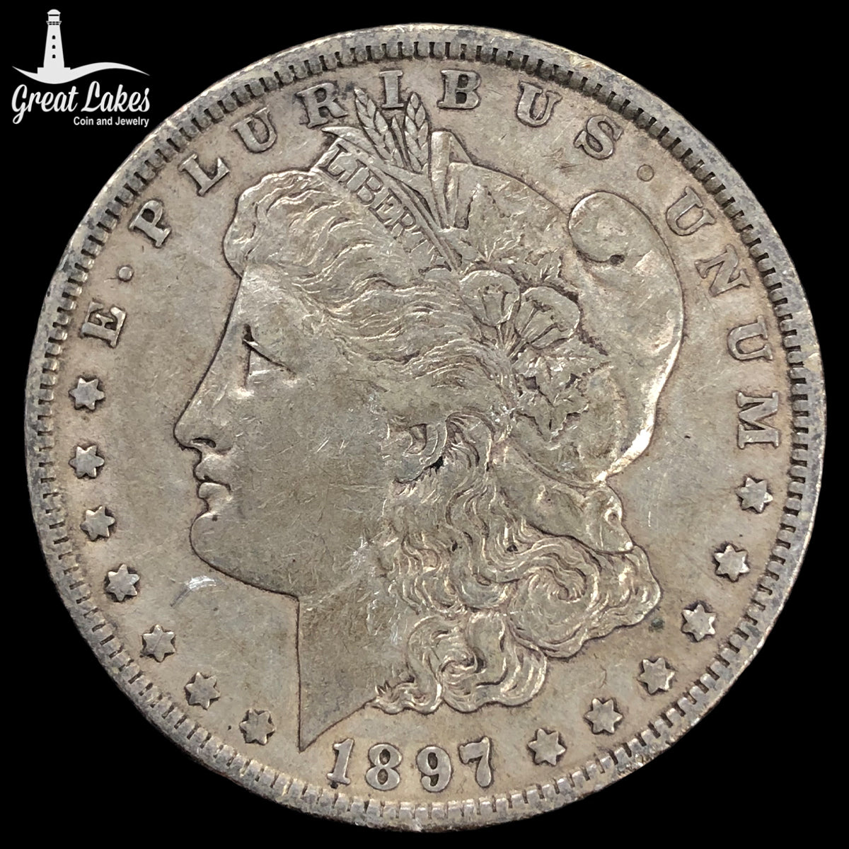 1897-O Morgan Silver Dollar (XF)