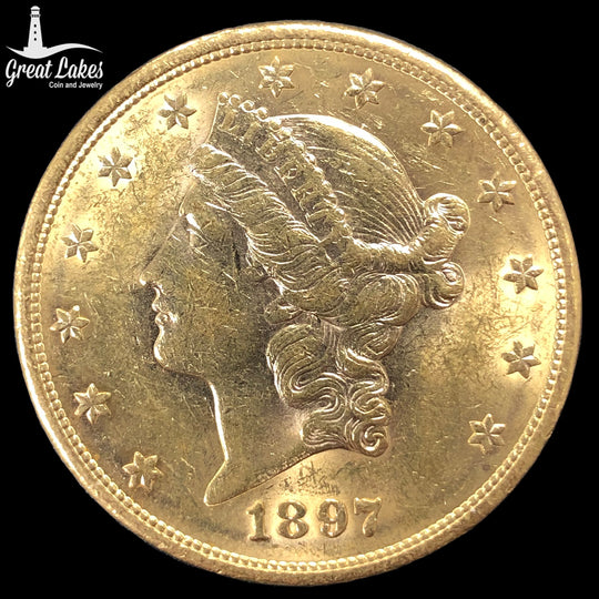 1897-S $20 Liberty Gold Double Eagle (AU)