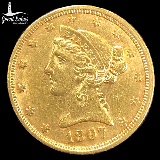 1897 $5 Liberty Gold Half Eagle (Low Premium)