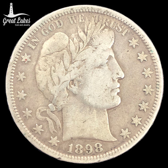 1898-S Barber Half Dollar (F)