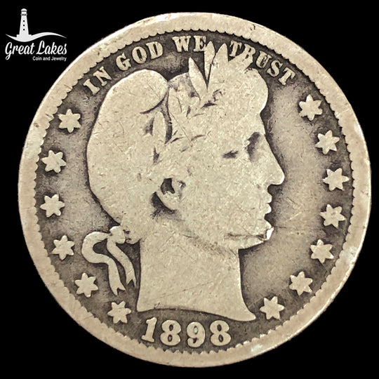 1898 Barber Quarter (VG)