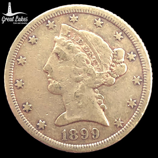 1899-S $5 Liberty Gold Half Eagle (Low Premium)