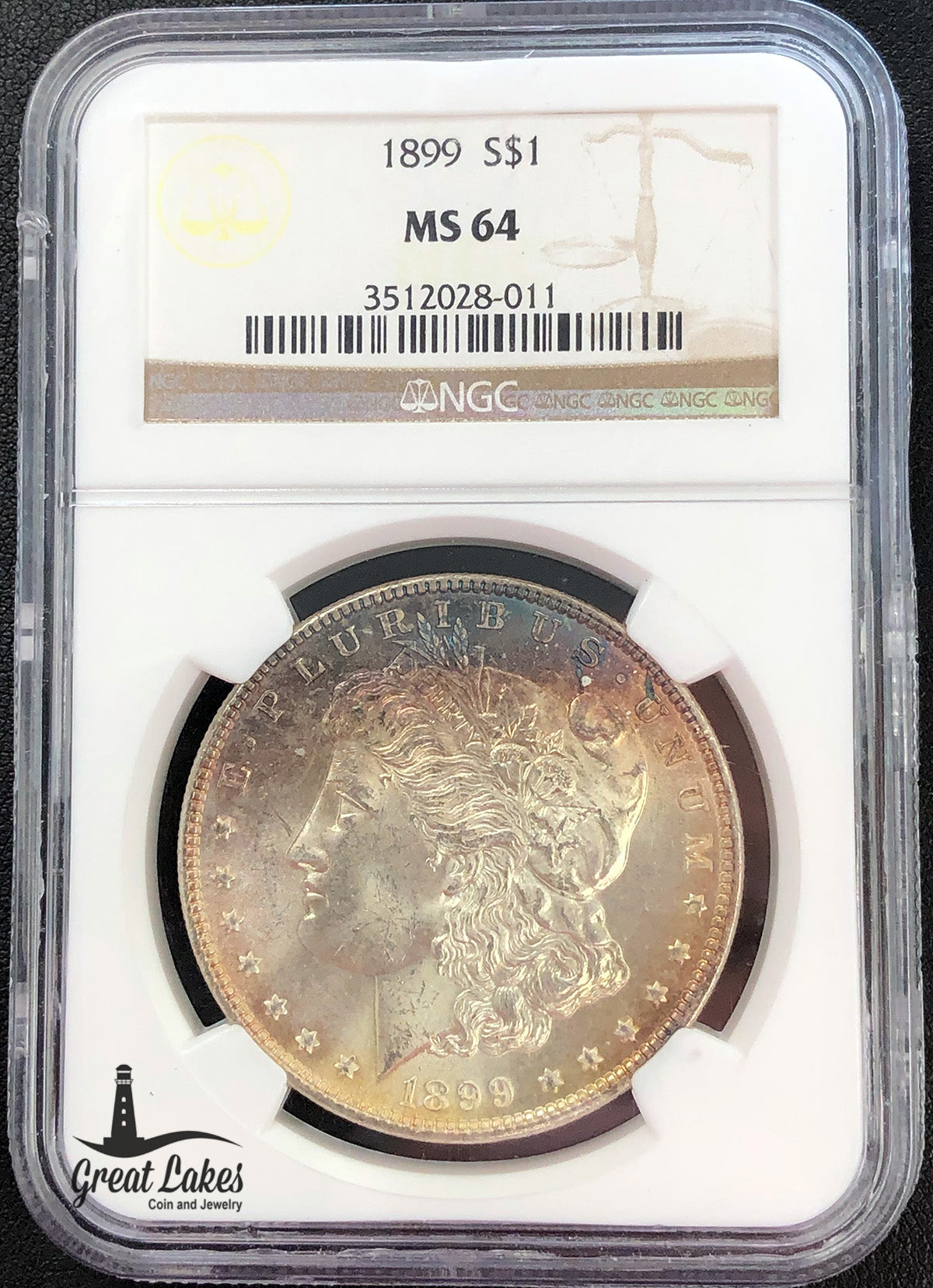 1899 Morgan Silver Dollar NGC MS64