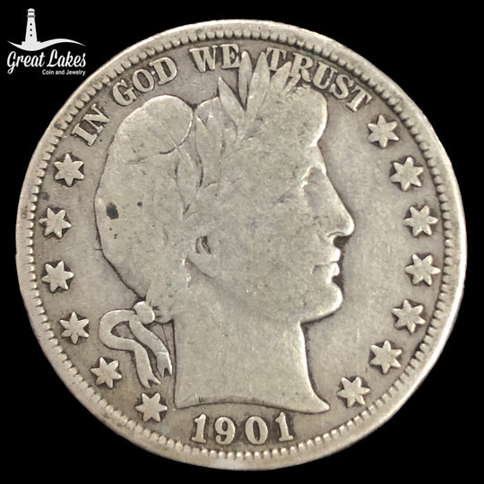 1901-O Barber Half Dollar (VG)