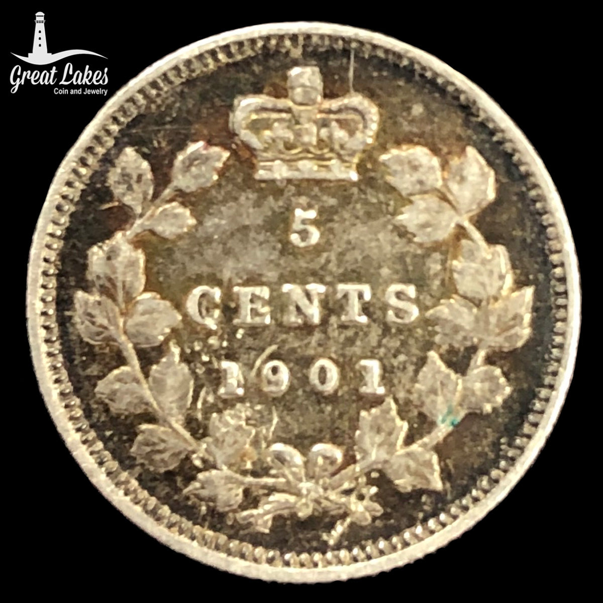 1901 Canada 5 Cents (F)