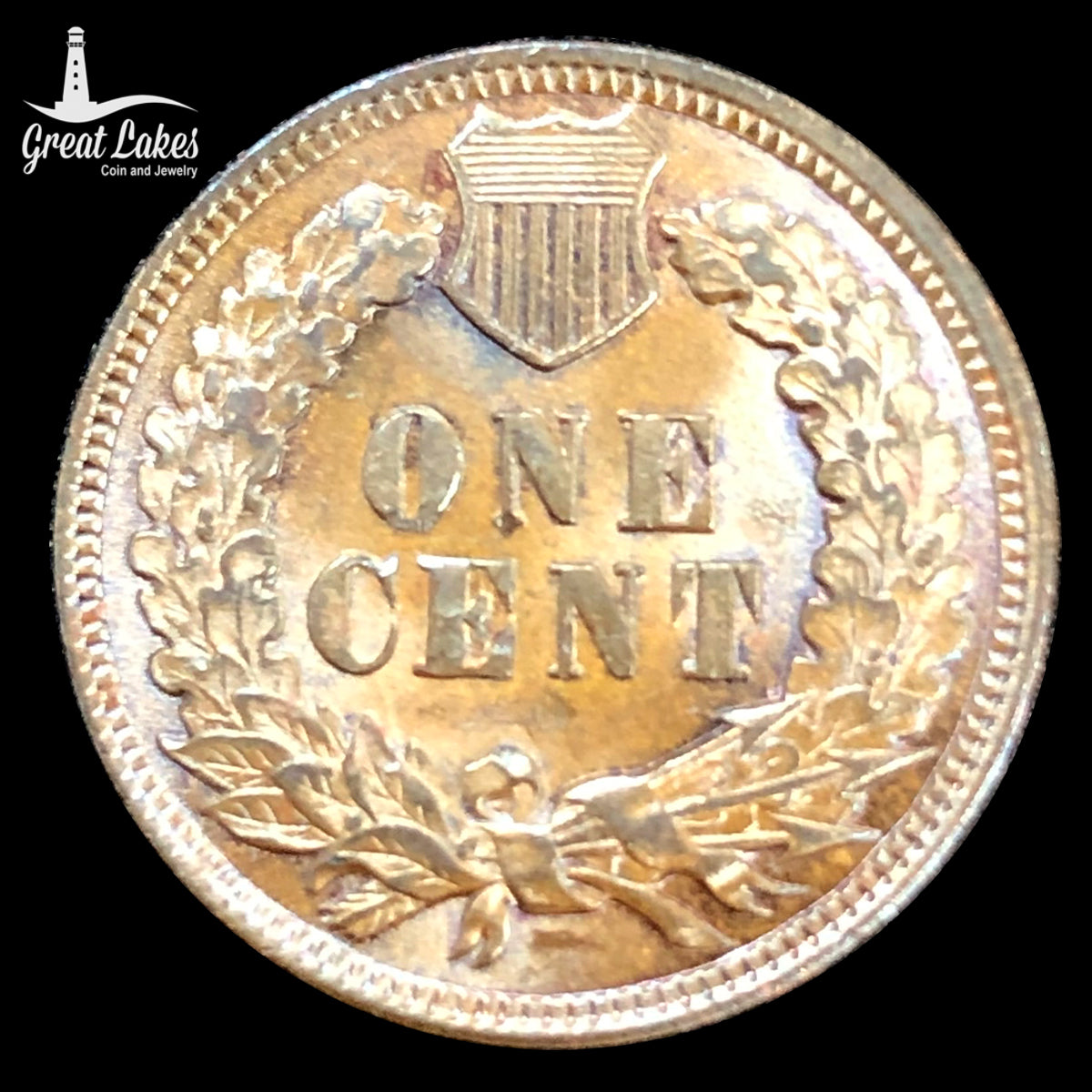 1901 Indian Head Cent (BU) (Toned / Flashy)