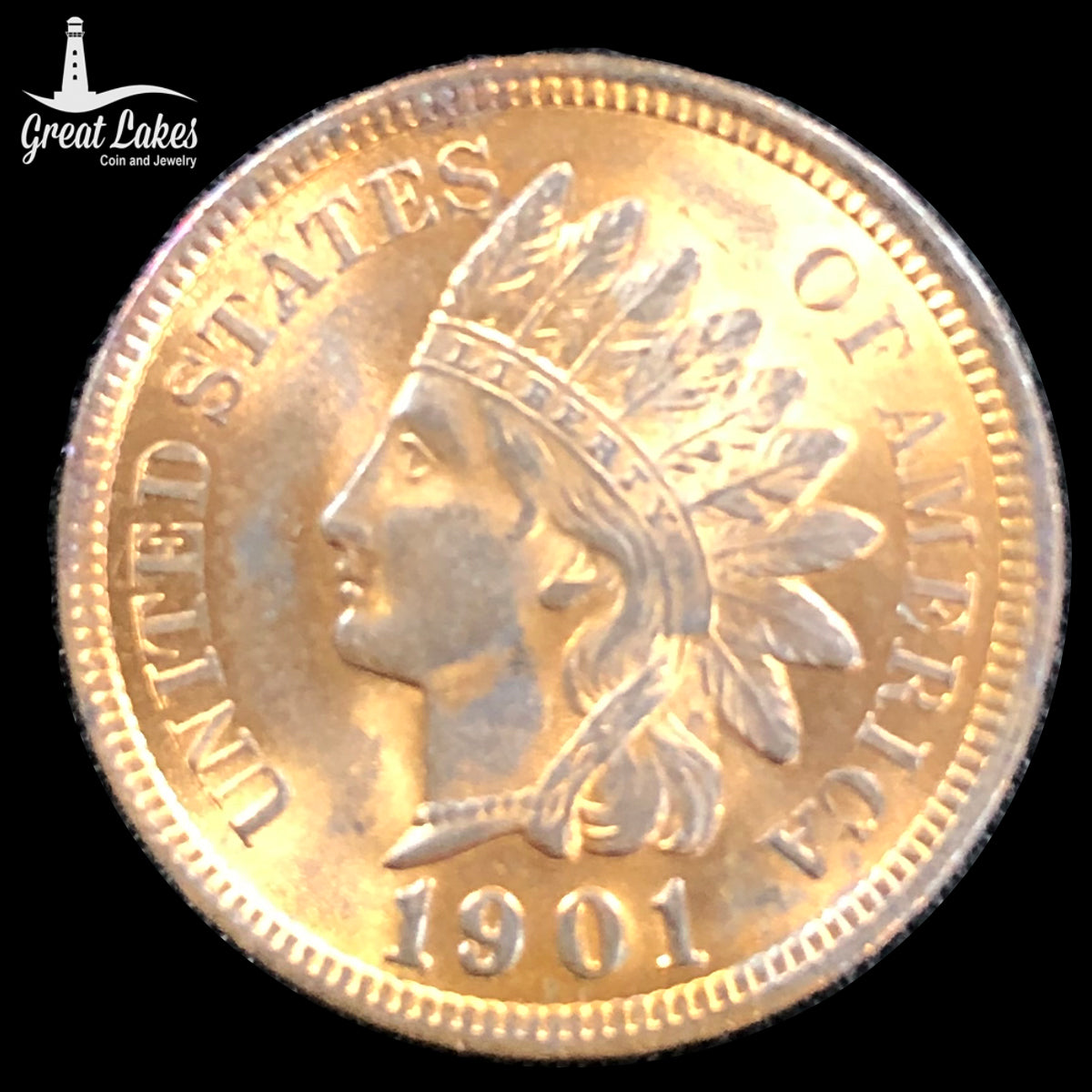 1901 Indian Head Cent (AU)